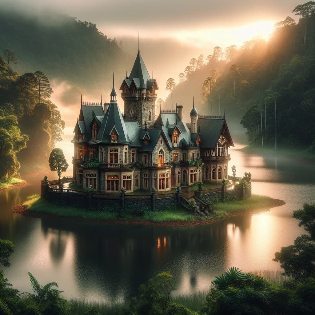 Castelo de Edimburgo com vista para a cidade sob céu nublado